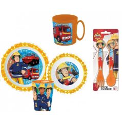   Sam, a tűzoltó micro gyerek étkészlet + evőeszköz szett
