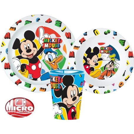 Mickey egér micro gyerek étkészlet