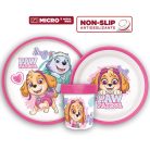 Mancs őrjárat BPA-mentes gyerek étkészlet Prémium