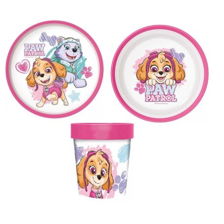 Mancs őrjárat BPA-mentes gyerek étkészlet Prémium