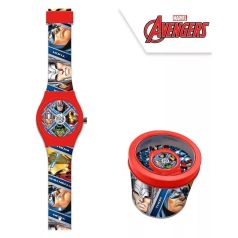 Bosszúállók - Marvel analóg gyerek karóra fém dobozban