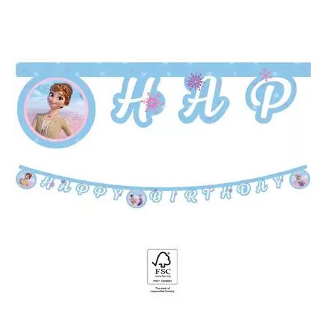 Disney Jégvarázs II Happy birthday felirat