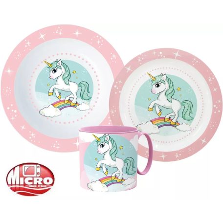 Unikornis micro gyerek étkészlet