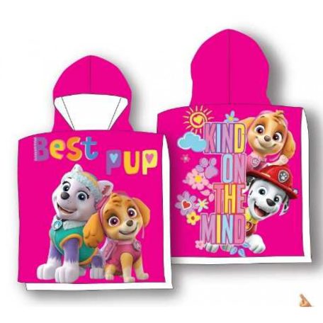 Mancs őrjárat rózsaszín poncsó