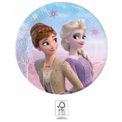 Disney Jégvarázs papírtányér  20 cm-es (8 db-os)