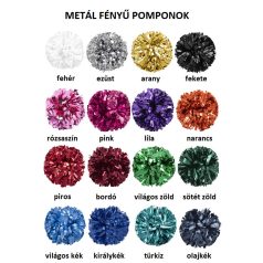 Pompon - metál színű 
