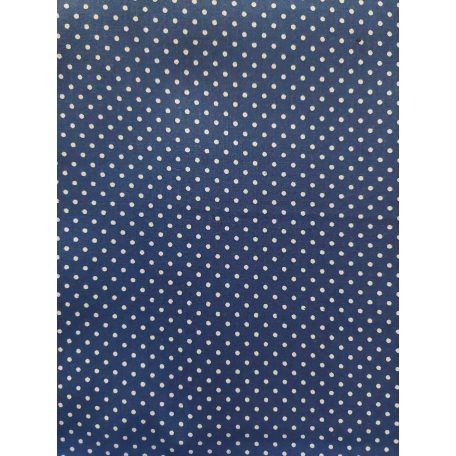 Batonbag - dark blue, polka dots