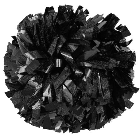 Black Holographic 6" Cheer Pompon