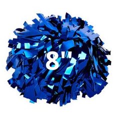 8" cheer pompon - for seniors - 45 cm