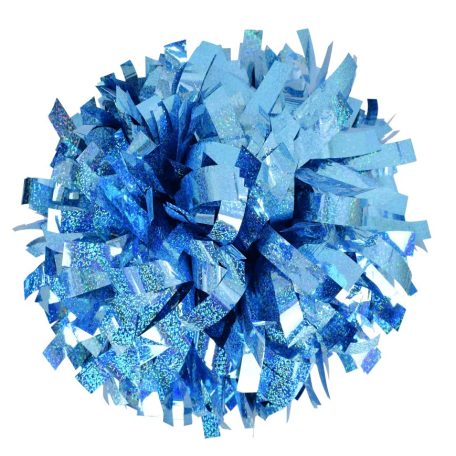 Light blue Holographic 6" Cheer Pompon