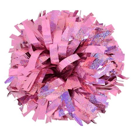 Light pink Holographic 6" Cheer Pompon