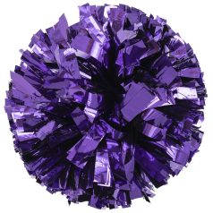 Purple Metal 6" Cheer Pompon
