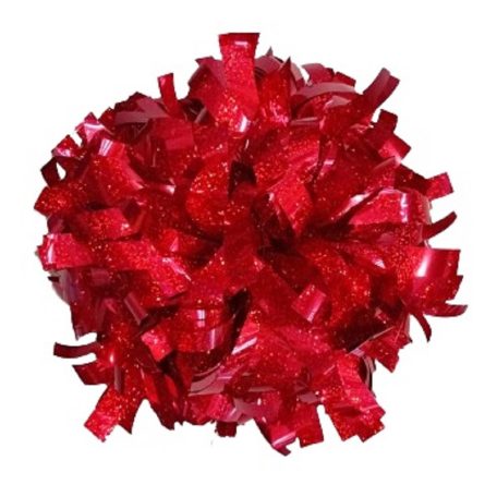 Red Holographic 6" Cheer Pompon
