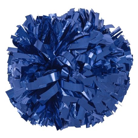 Royal blue Metal 8" Pompon