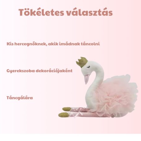 Balerina hattyú plüss