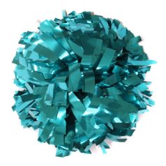 Teal Metal 6" Cheer Pompon